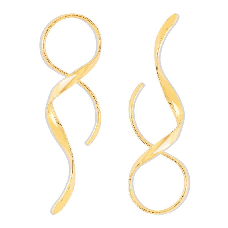 Surround earrings, minimalist personality, asymmetrical geometry - Image 6